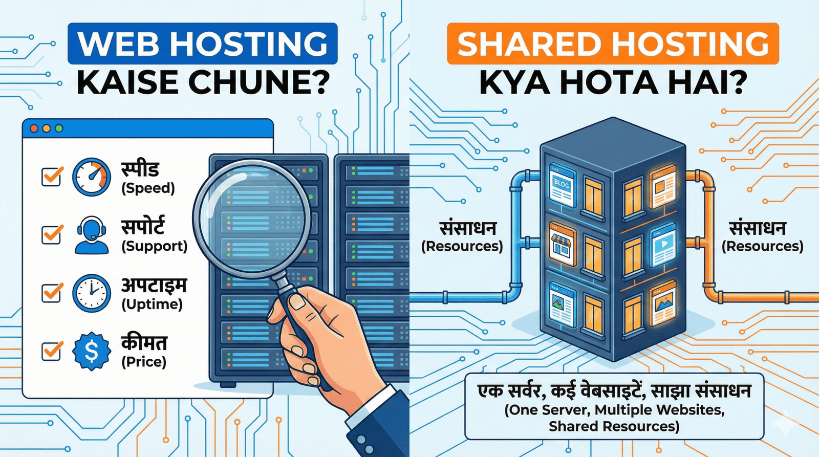 Web Hosting कैसे चुने, Shared Hosting Kya Hota Hai?